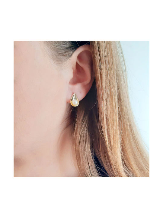 Earrings made of Gold 14K with Pearls