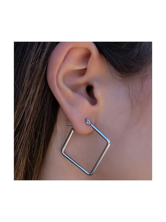 Earrings Hoops made of Steel Gold Plated