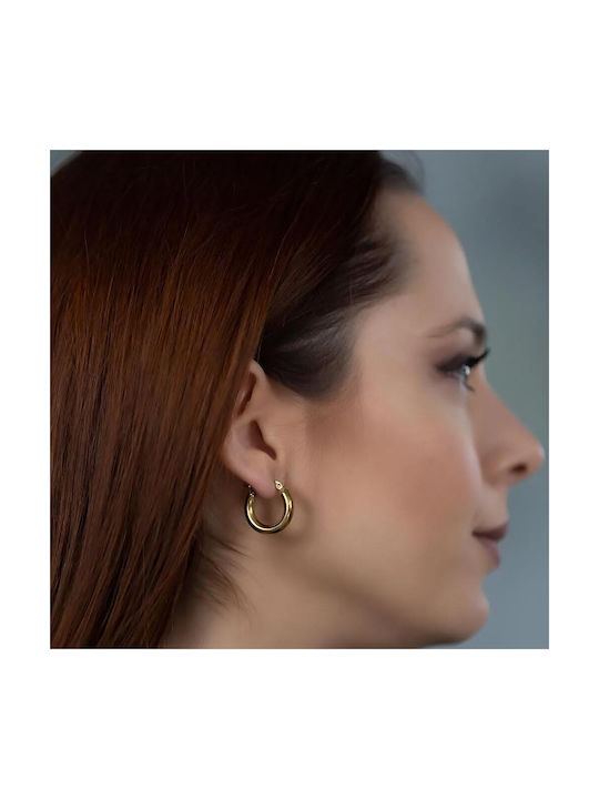 Earrings Hoops made of Steel Gold Plated