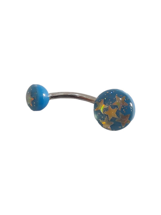 Navel Earring Bar made of Steel Gold Plated