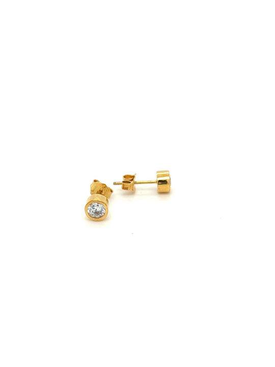 Earrings made of Gold 14K with Stones