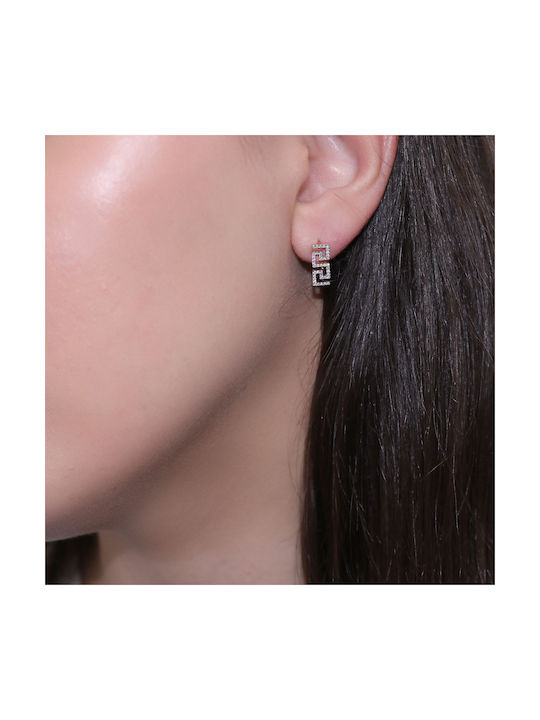 Earrings made of Gold 14K with Diamond