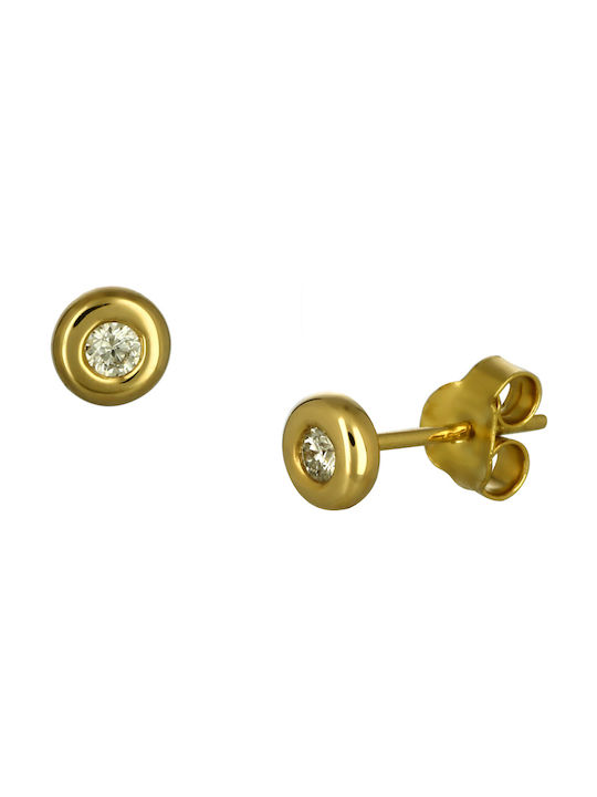 Earrings made of Gold 18K with Diamond