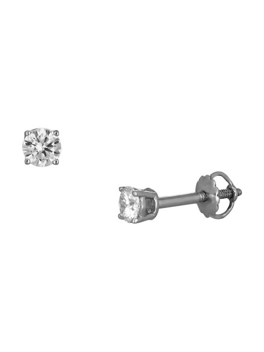 Ohrringe aus Platin mit Diamant