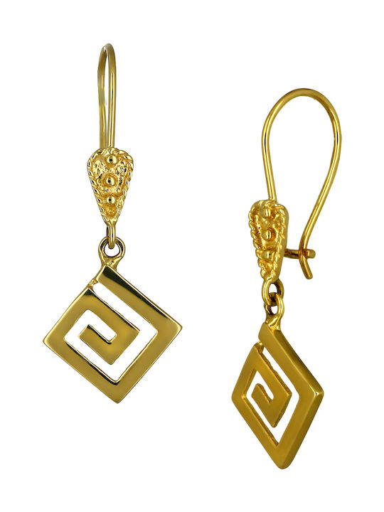 Earrings Pendants made of Gold 14K