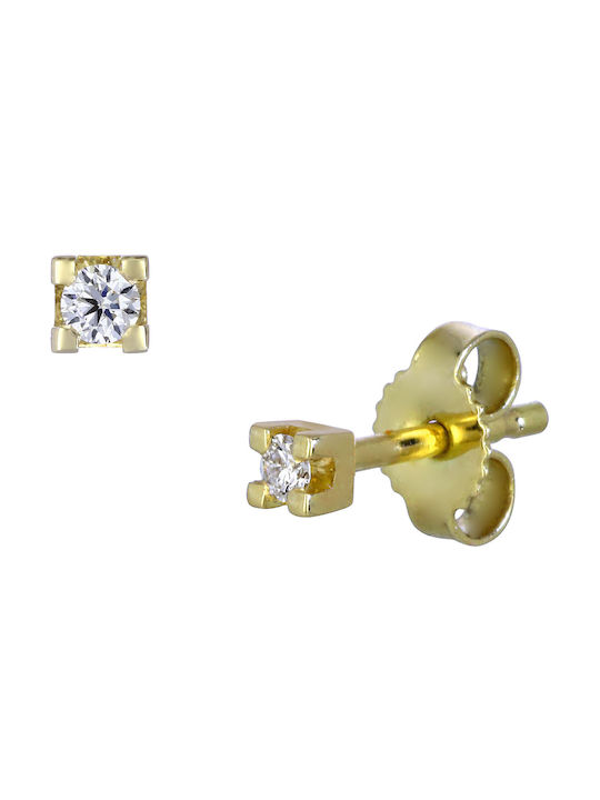 Ohrringe aus Gold 18K mit Diamant