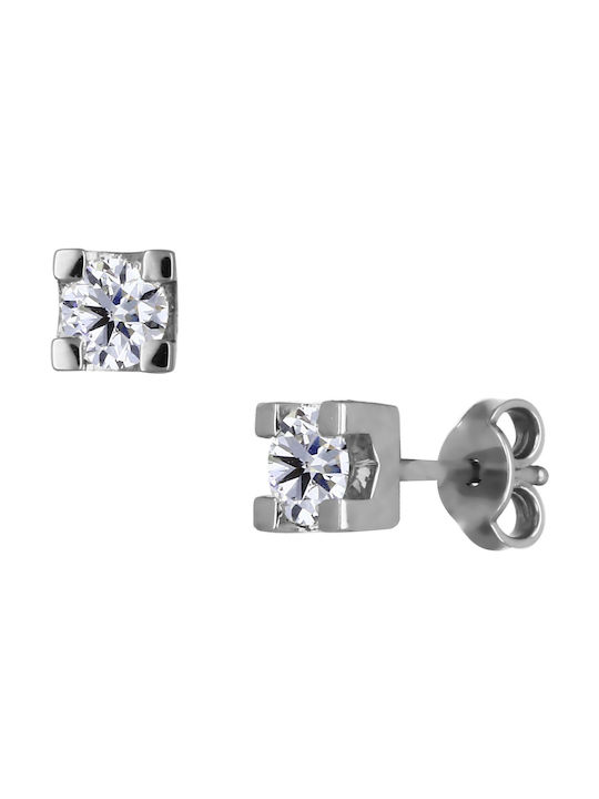 Ohrringe aus Platin mit Diamant