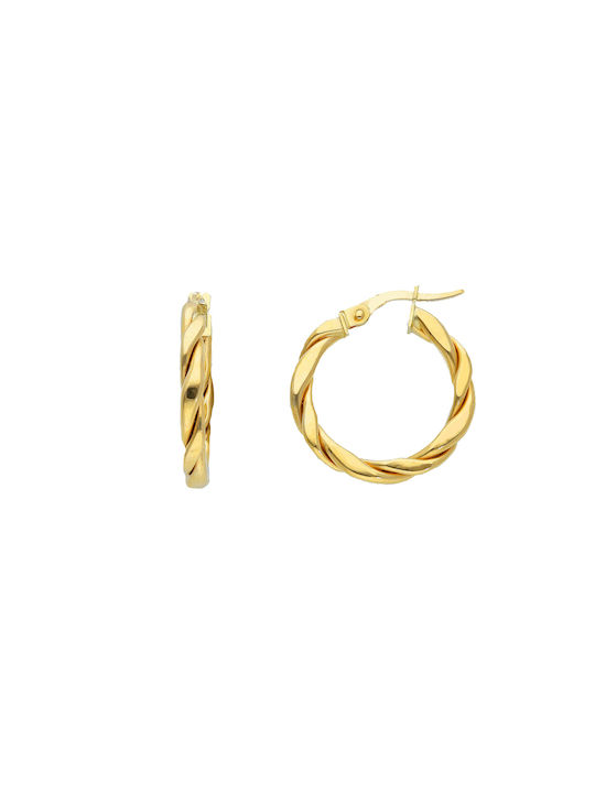 Earrings Hoops from Gold 14K