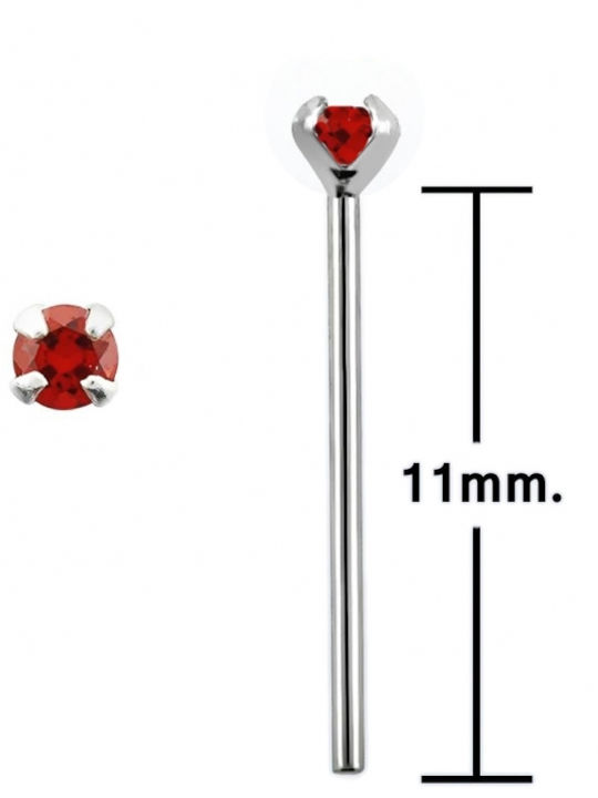 Nasenpiercing aus 14K Platin
