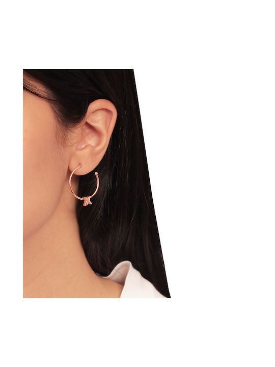 Earrings Hoops made of Silver Gold Plated