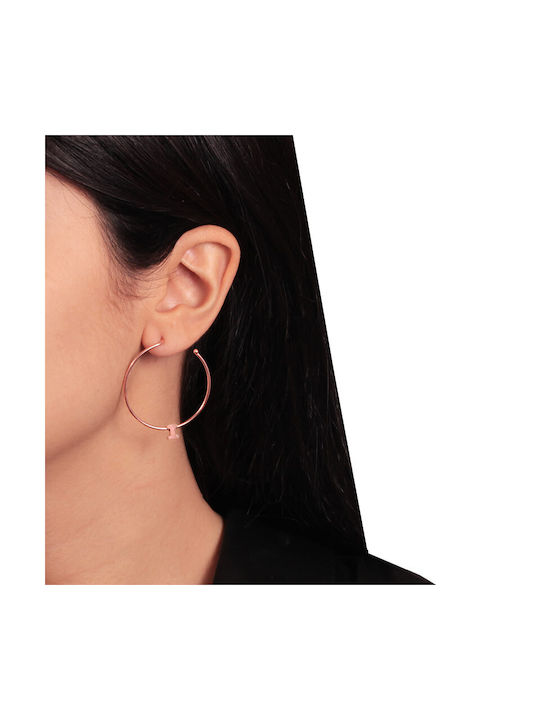 Earrings Hoops made of Silver Gold Plated