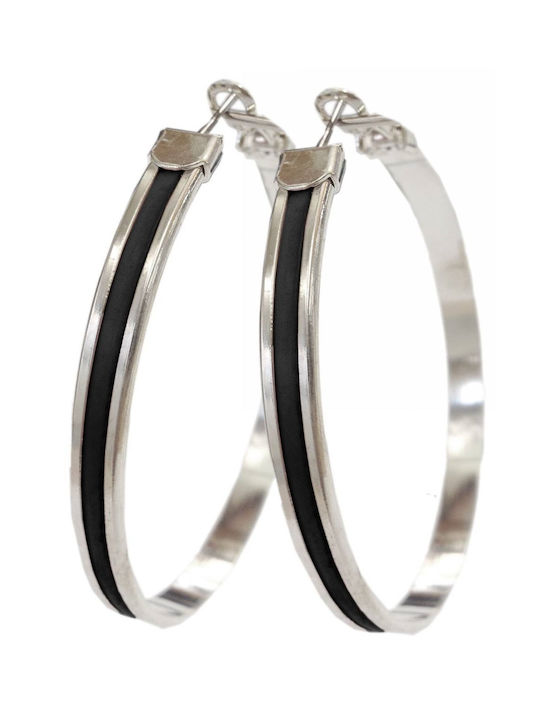 Earrings Hoops made of Silver