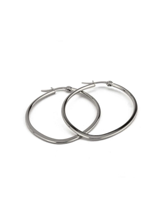 Earrings Hoops made of Steel