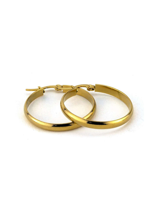 Earrings Hoops made of Steel Gold Plated