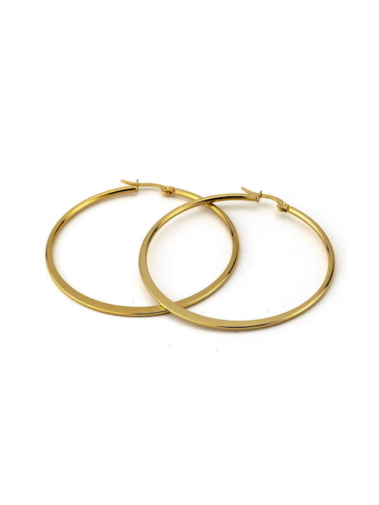 Earrings Hoops made of Steel Gold Plated