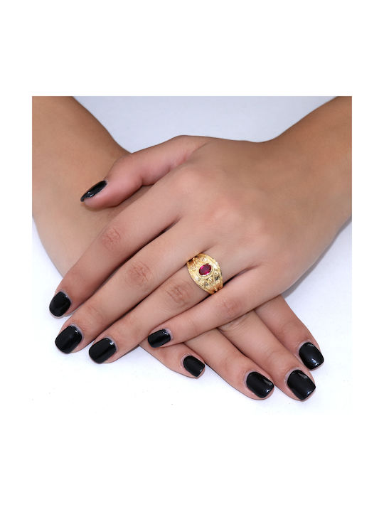 Damen Ring mit Zirkonia aus Gold 14K