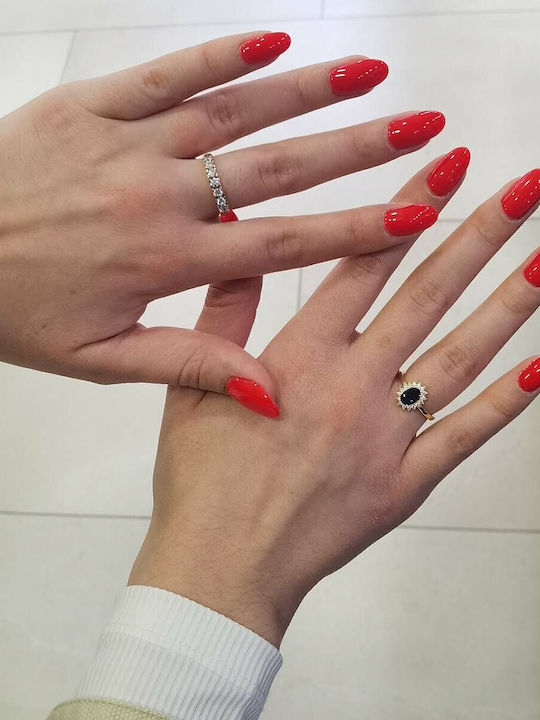 Goldjewels Femeie Inel Semi-eternitate cu Zirconiu din Aur 9K