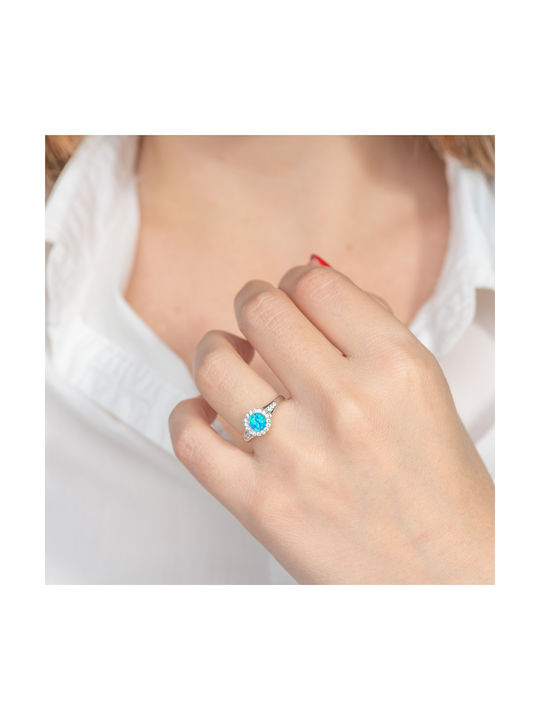 Damen Ring mit Zirkonia aus Silber