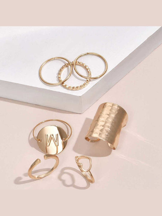 Pearl's Garden Set Damen Ringe Vergoldet