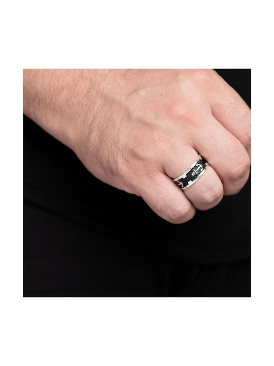 Herren Ring Ehering aus Silber Vergoldet