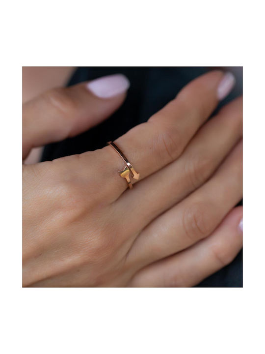 Women's Gold Plated Steel Ring