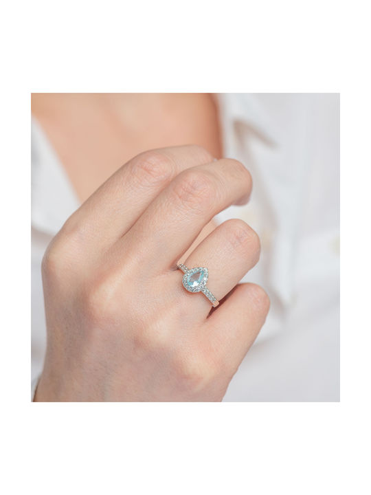 Damen Ring mit Zirkonia aus Silber