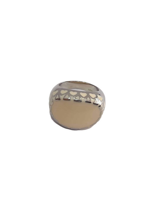 Women's Gold Plated Steel Ring Bd Jewelery with Stone