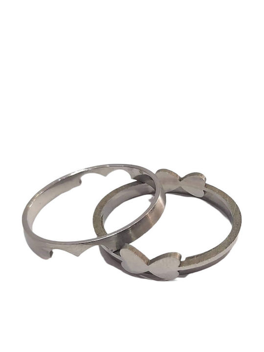 BD Jewelery Bd Jewelery Ανδρικό Δαχτυλίδι από Ατσάλι Επιχρυσωμένο