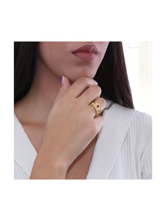 Women's Gold Ring with Stone 18K