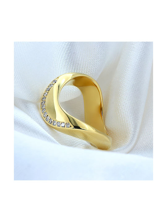 Damen Ring mit Diamant aus Gold 18K