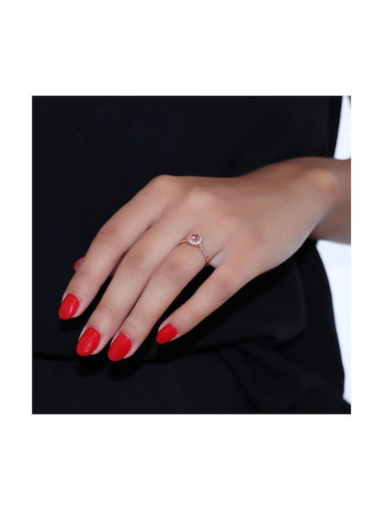 Damen Ring mit Diamanten 18K