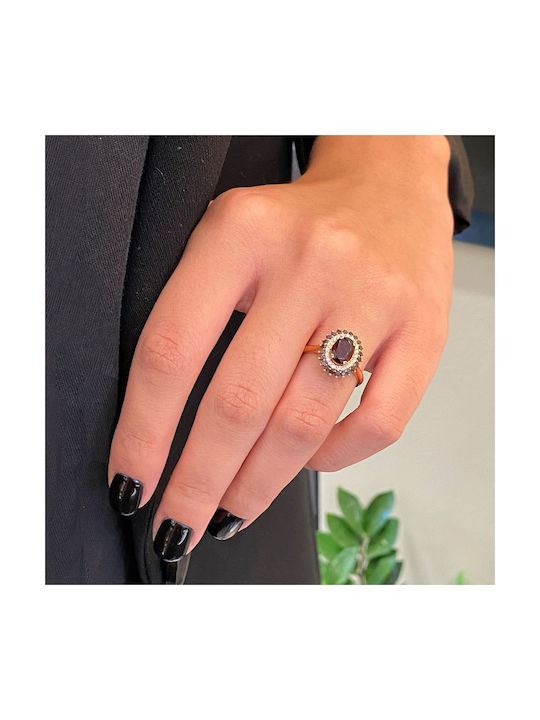 Damen Ring mit Diamanten 14K