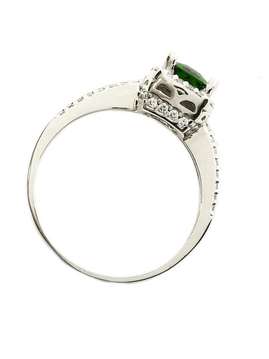 Art d or Damen Ring mit Zirkonia aus Weißgold 14K