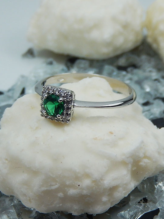 Art d or Damen Ring mit Zirkonia aus Weißgold 14K