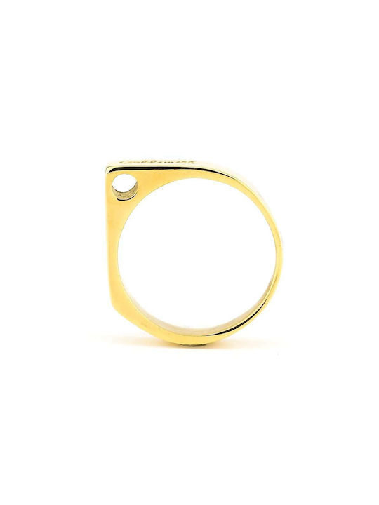 Goldsmith Goldsmith S Pyramid Ανδρικό Δαχτυλίδι από Ατσάλι Επιχρυσωμένο Goldsmith Goldsmith S Pyramid Ανδρικό Δαχτυλίδι από Ατσάλι Επιχρυσωμένο