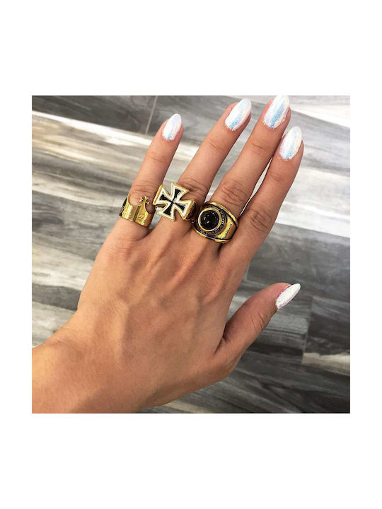 Goldsmith Goldsmith Ring made of Steel Gold Plated