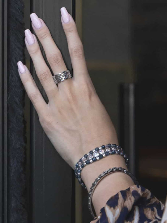 Cuoro Damen Ring aus Stahl Vergoldet