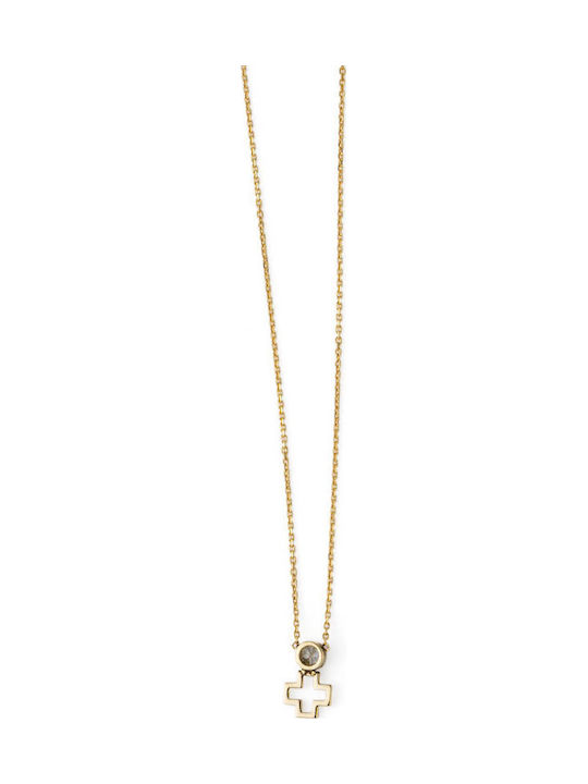 George Art Jewels Gold Cross 14K with Chain