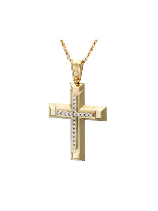 Femeiesc Aur Cruce 14K