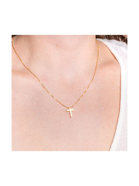 Cross from Rose Silver with Chain