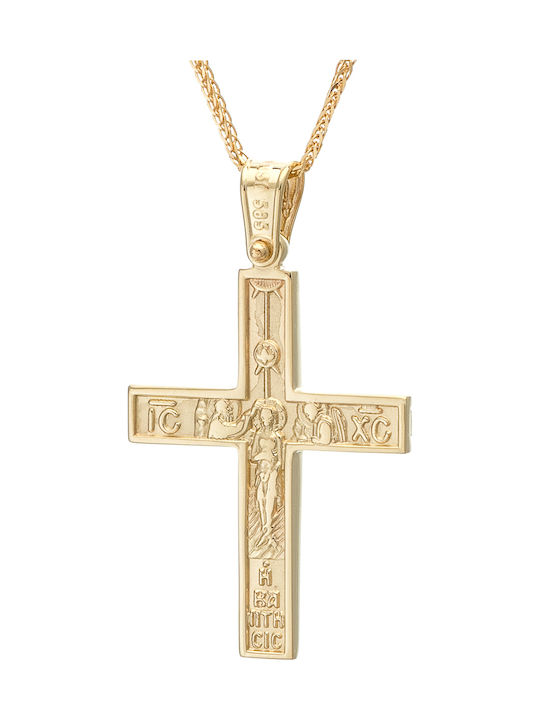 Anorado Damen Gold Kreuz 14K