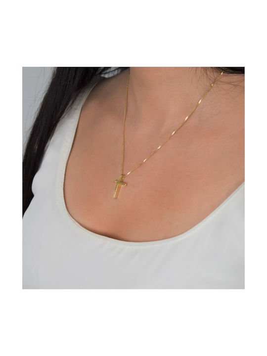 Women's Gold Cross 14K with Chain