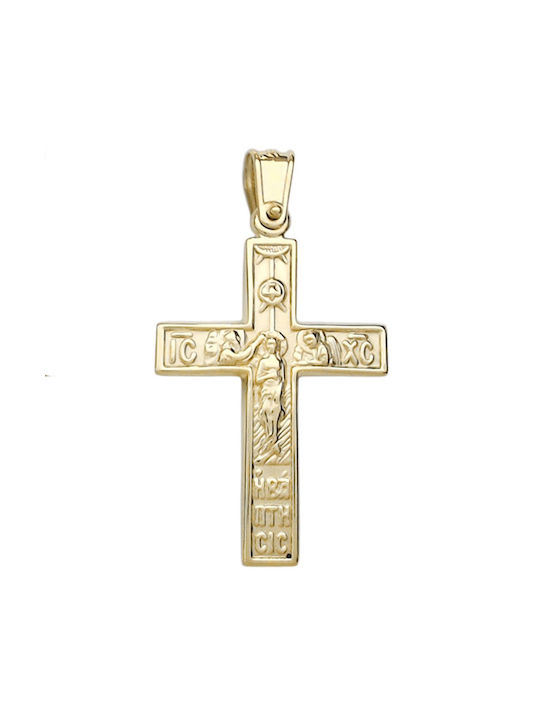 Women's Gold Cross 14K Double Sided