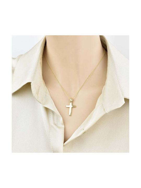 Damen Gold Kreuz 14K