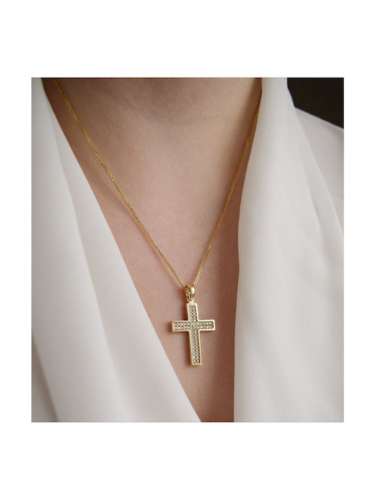 Women's Gold Cross 14K with Chain