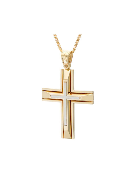 Herren Gold Kreuz 9K