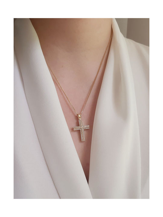 Women's Gold Cross 14K with Chain