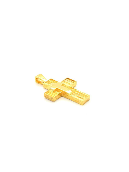 Herren Gold Kreuz 14K