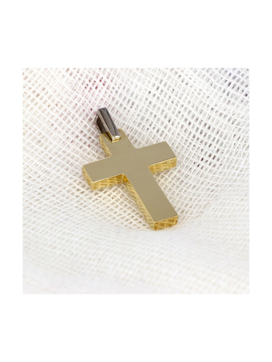 Herren Gold Kreuz 14K