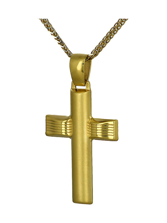 Herren Gold Kreuz 14K